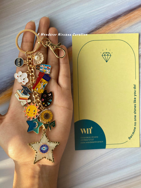 Graduation Travel Universe Evil Eye Bagcharm