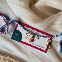 Cricket Charm Rakhi Keychain