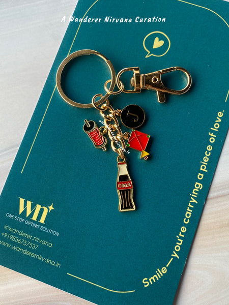 Patang Kites Old School Keychain