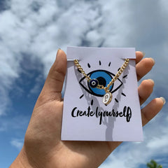 Evil eye Bracelet with Alphabet