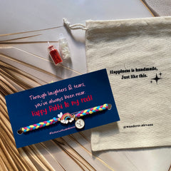 Rainbow Kids Rakhi with Alphabet