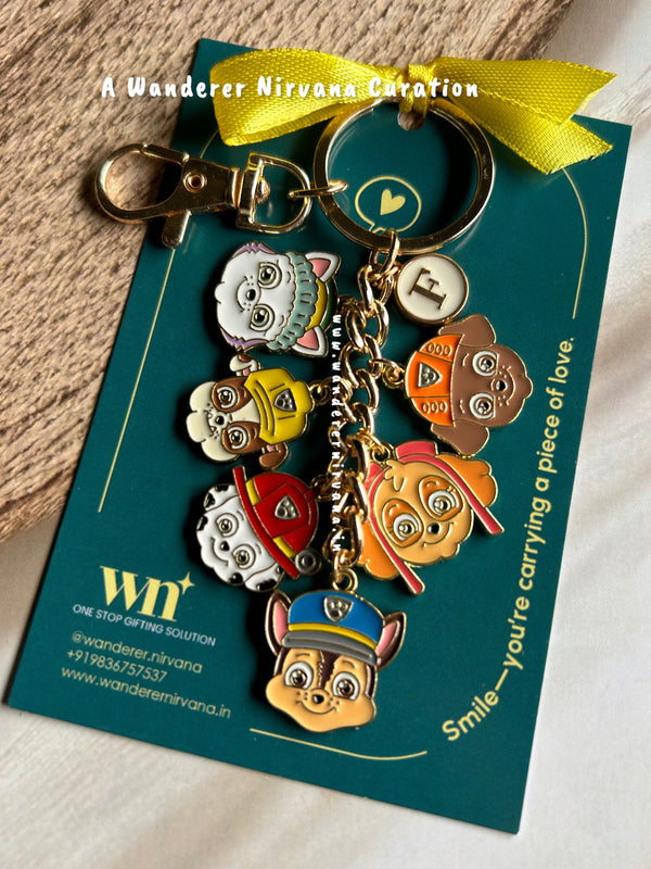 Paw Petrol Personalised Keychain