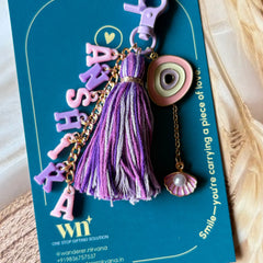 Personalised Lavender Bagcharm