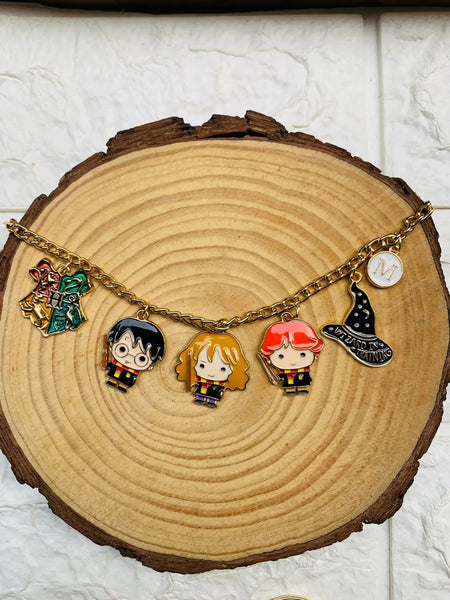 Harry Potter themed Bracelet with intial