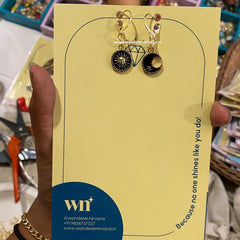 Universe Moon Mismatched Earrings
