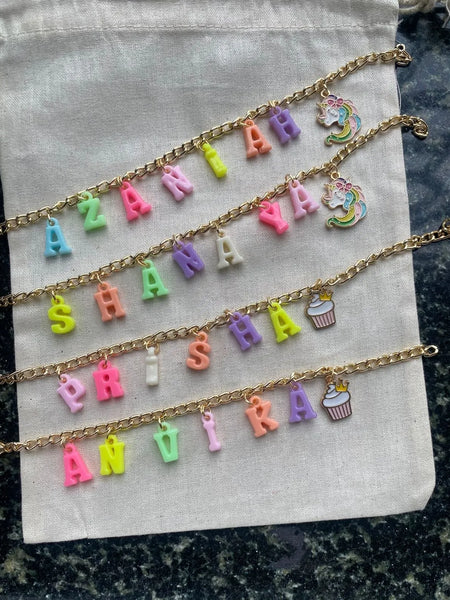 Sprinkler Bracelet with  name