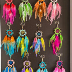 Pack of 10 Dreamcatcher Keychain ( random colours)
