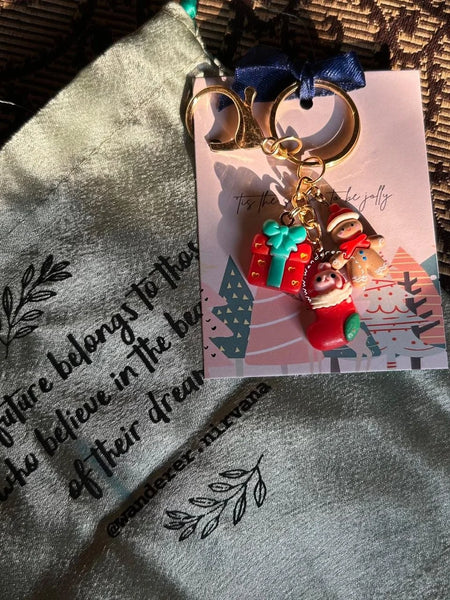Xmas Clay Keychain