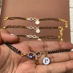 Nazariya Infinity Bracelet with Alphabet
