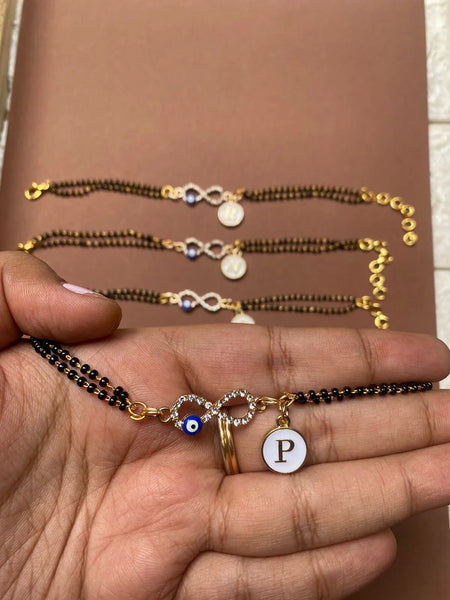 Nazariya Infinity Bracelet with Alphabet