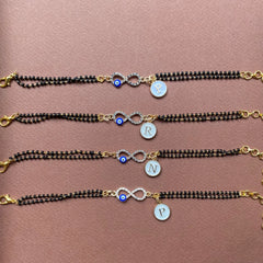 Nazariya Infinity Bracelet with Alphabet
