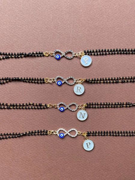 Nazariya Infinity Bracelet with Alphabet
