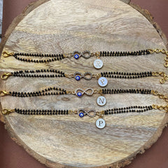 Nazariya Infinity Bracelet with Alphabet