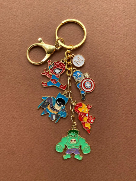 Marvel met DC Keychain