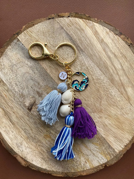 Leher Tassel Boho Keychain