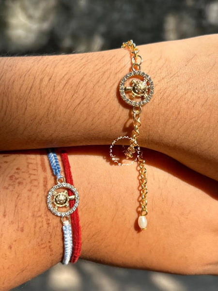Tortoise Rakhi Set