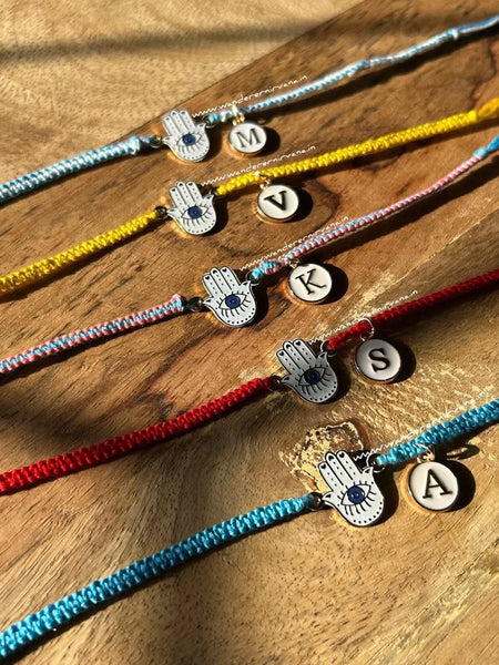Saanjh Hamsa Rakhi with Alphabet