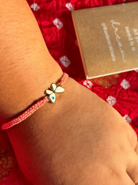 Evil Eye Butterfly Rakhi