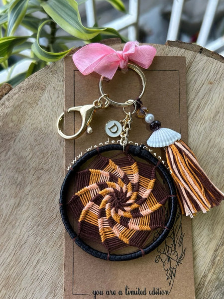 Earthy Tone Dreamcatcher Keychain