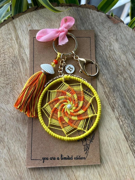 Marigold Dreamcatcher Keychain