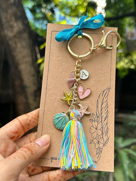 Coral Treasure Keychain