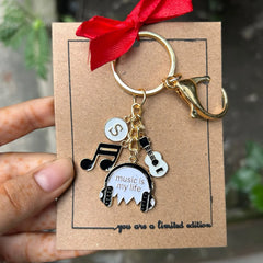 Music is Life Keychain
