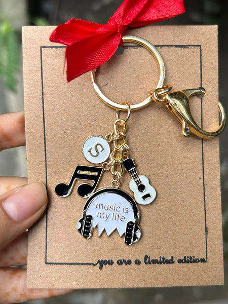 Music is Life Keychain