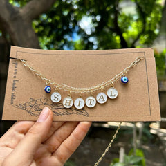 Evil eye Name Neckpiece
