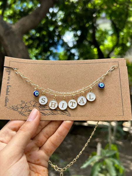 Evil eye Name Neckpiece