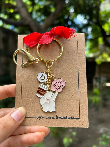 With you - Coffee Keychain