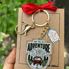 Say Yes to Adventure Keychain