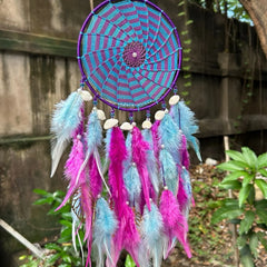 Blue Pinwheel dreamcatcher