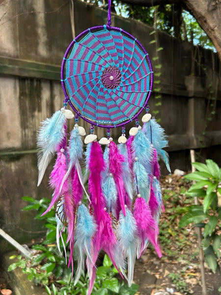 Blue Pinwheel dreamcatcher