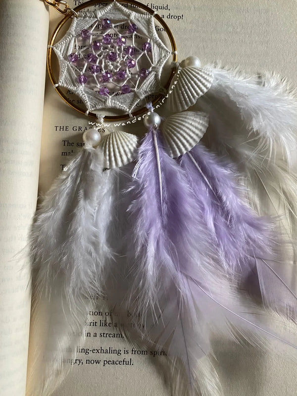 Amethyst Dreamcatcher keychain
