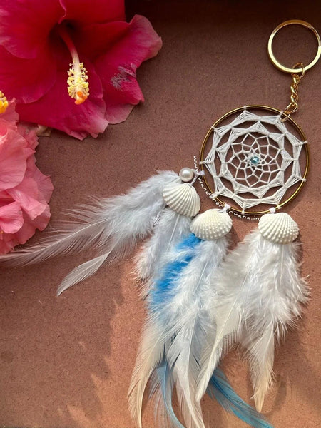 Elsa Dreamcatcher Keychain Handcrafted Elsa Dreamcatcher Keychain Dreamcatcher Keychain for Car, Desk, and Bag