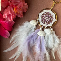Amethyst Dreamcatcher keychain