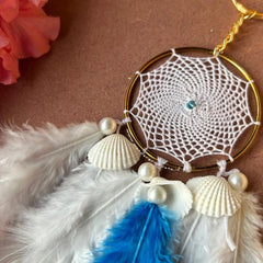 Blue Eyes Hypnotize Dreamcatcher keychain