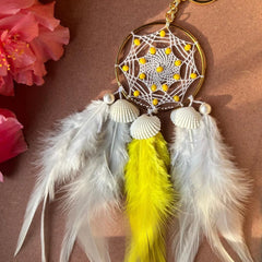 Bumblebee Dreamcatcher keychain