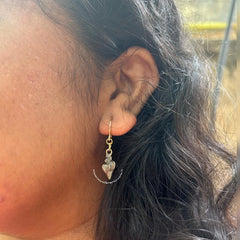 Grey Shankh Earrings