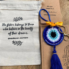 EvilEye Tassel Keychain