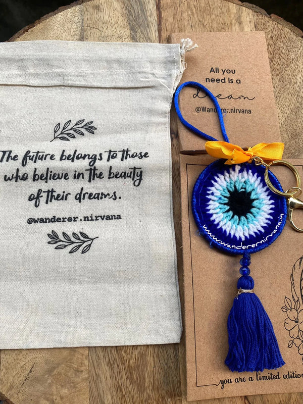 EvilEye Tassel Keychain