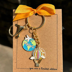 Hot Air Balloon Travel keychain