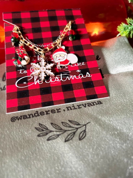 Candy Cane Christmas Neckpiece