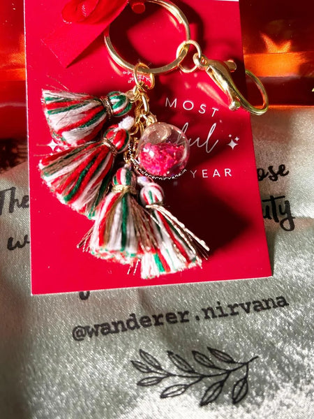 Xmas Magic Boho Keychain