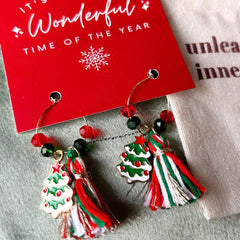 Christmas Tree Boho Earring