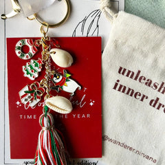 Christmas Boho Keychain
