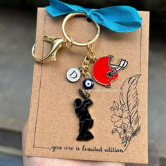 Cricket Evil Eye Keychain