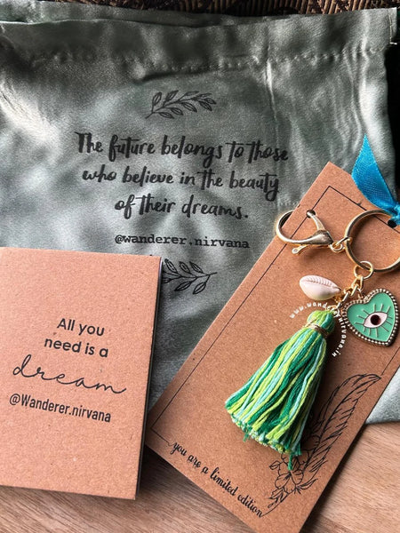 Mint EvilEye Boho Charm