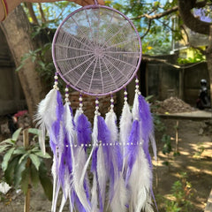 Lavender Spiral Dreamcatcher