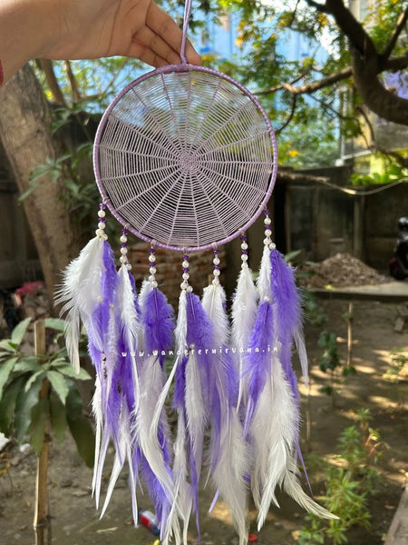 Lavender Spiral Dreamcatcher